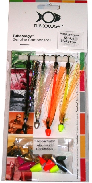 MOUCHE STREAMER SANDYS SNAKE FLIES LOT DE 4 - Pack mouches et leurres