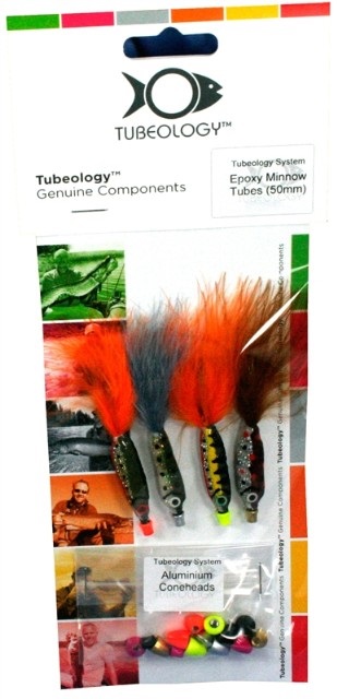 MOUCHE STREAMER EPOXY MINNOW 50MM LOT DE 4 - Pack mouches et leurres