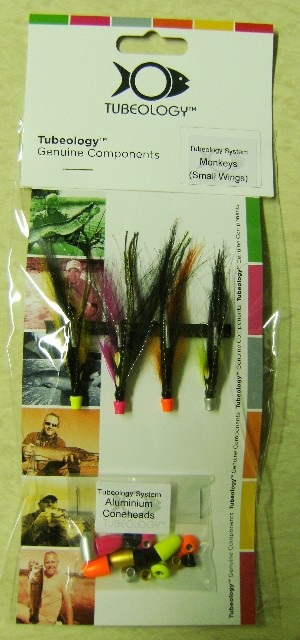 MOUCHE STREAMER BROCHET MONKEY FLIES (small wings) LOT DE 4 - Pack mouches et leurres
