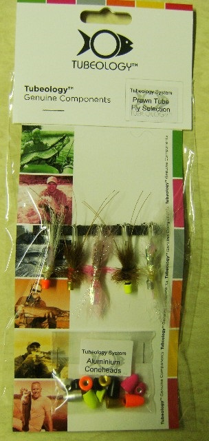 MOUCHE STREAMER PRAWN TUBE FLY SELECTION LOT DE 5 - Pack mouches et leurres