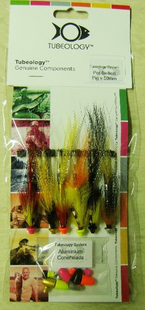 MOUCHE STREAMER POT BELLIED PIG'S 50mm LOT DE 6 - Pack mouches et leurres