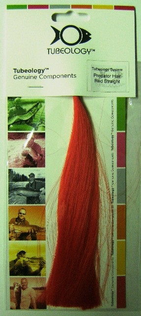 POILS PECHE MOUCHE LISSE COULEUR ROUGE T - FLY TYING - Predator hair (poils)
