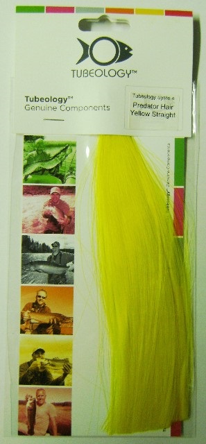 POILS PECHE MOUCHE LISSE COULEUR JAUNE - FLY TYING - Predator hair (poils)
