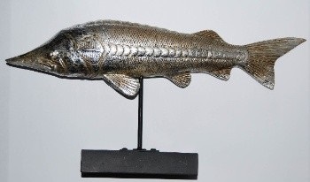 Model sturgeon on base - Sculpture Fish