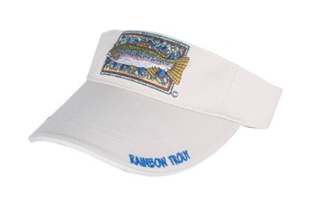 Visière Flying Fisherman Truite arc-en-ciel (hvs1572) - Casquette/Visière