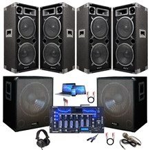 Pack Sono DJ Complet 1400W Ampli MYDJ Lecteur CD : : Instruments  de musique et Sono