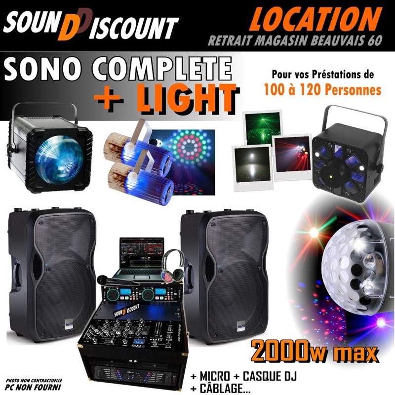 Pack jeux de lumières pas cher : kit lumières - Sound Discount