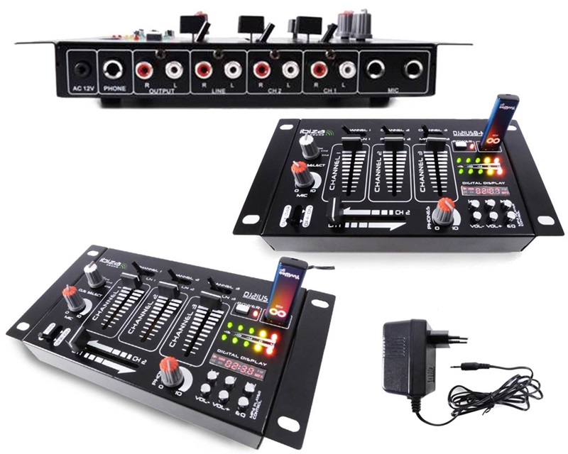 Power Dynamics DM-M804A - Table de mixage amplifiée 8 canaux, USB MP3 BT -  Cdiscount TV Son Photo