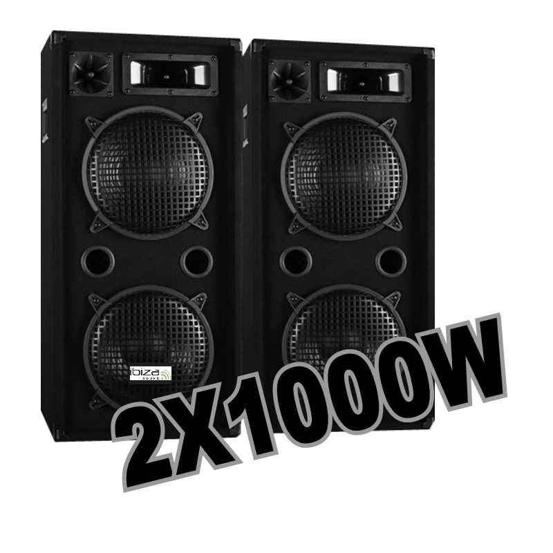 Le PACK de 2 Star210 Enceinte Sono 1000w - Enceinte passive IBIZA SOUND pas  cher - Sound Discount