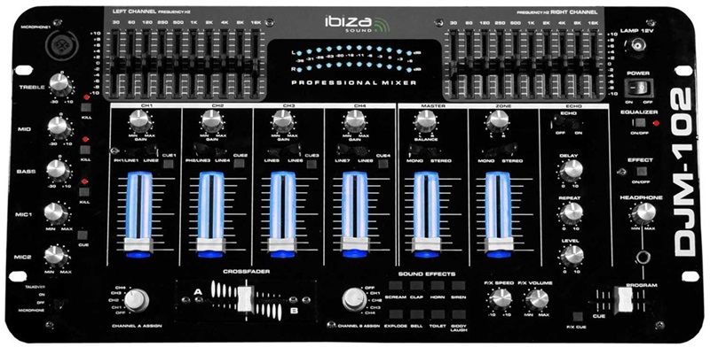 PACK SONO DJ Complet 2000W Ampli Lecteur CD IBIZA