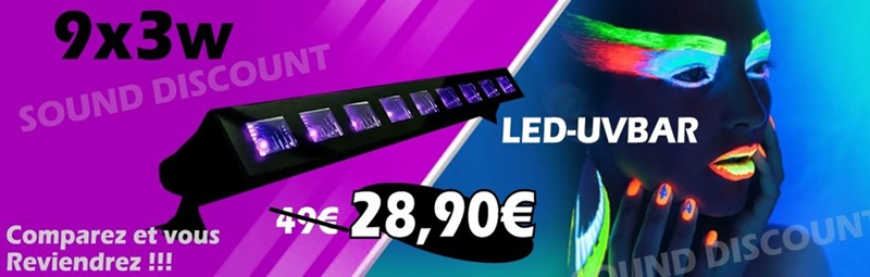 Barre LED UV (lumière noire)