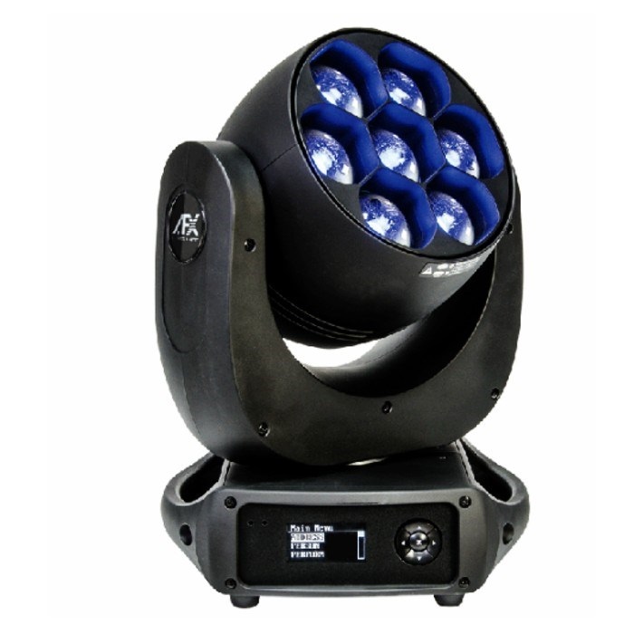 LEDWASH740Z-P LYRE A LED RGBW 7 X 40W WASH/BEAM - Scan & Lyre AFX pas cher  - Sound Discount
