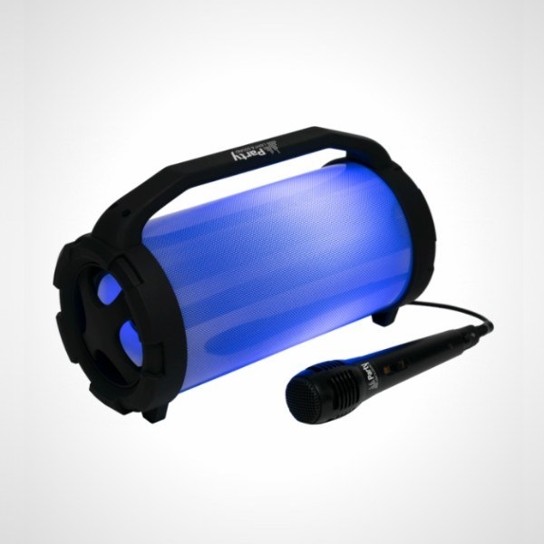 Party Light & Sound - Enceinte USB Bluetooth Portable Karaoke Party TUBELED  Animation Multicolore - 1 Micro - 1 Jeu de Lumière Rotatif - Cadeau - Enfant  : : Instruments de musique et Sono