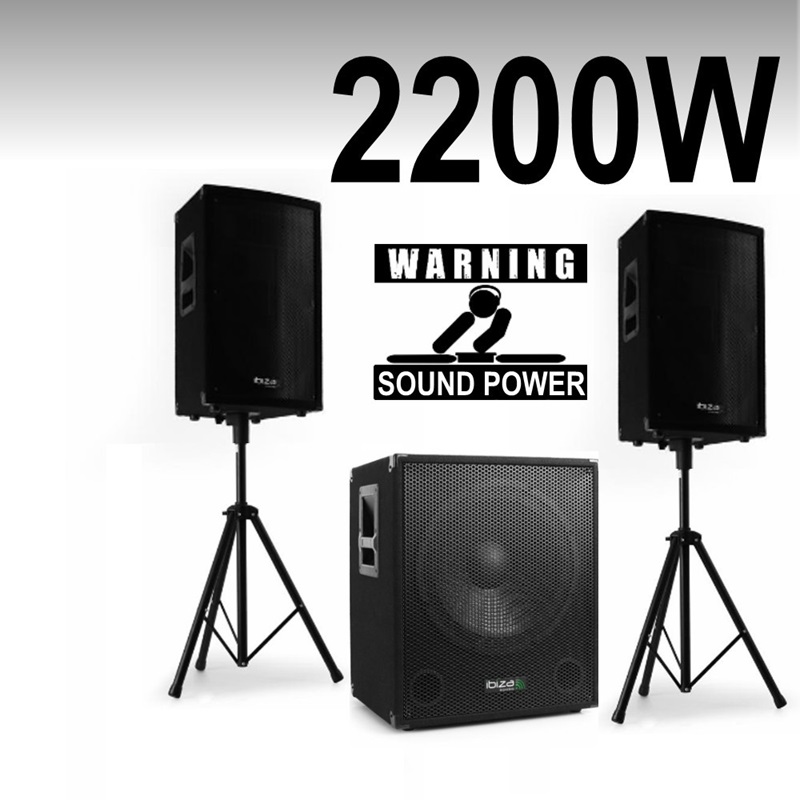 SONO COMPLÈTE + SYSTÈME AMPLIFIE 2200W - Pack sono AUTRES MARQUES pas cher  - Sound Discount