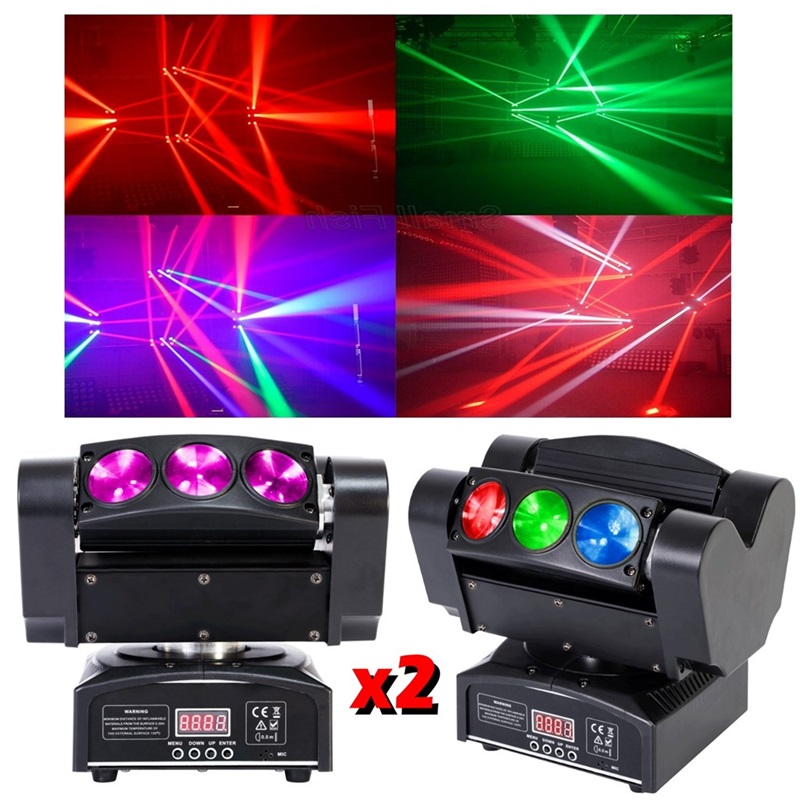 Pack de 3 Jeux de Lumière Pro LED6-QUAD et QUAD6-FX - Pack lumière IBIZA  LIGHT pas cher - Sound Discount