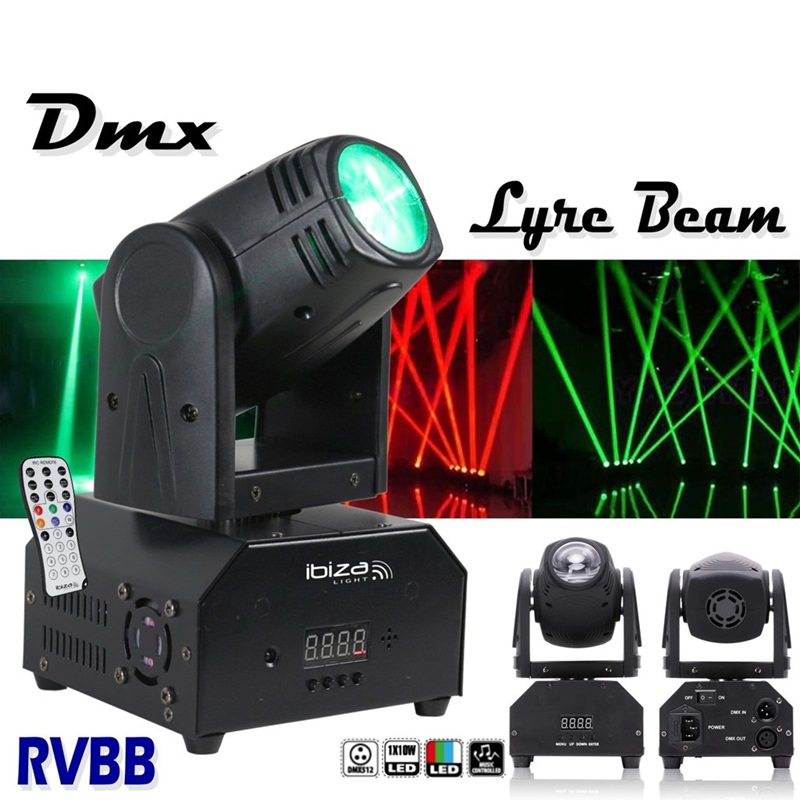 4 LMH250-RC LYRES LED DMX - 4 Crochets SH2B - Scan & Lyre IBIZA LIGHT pas  cher - Sound Discount